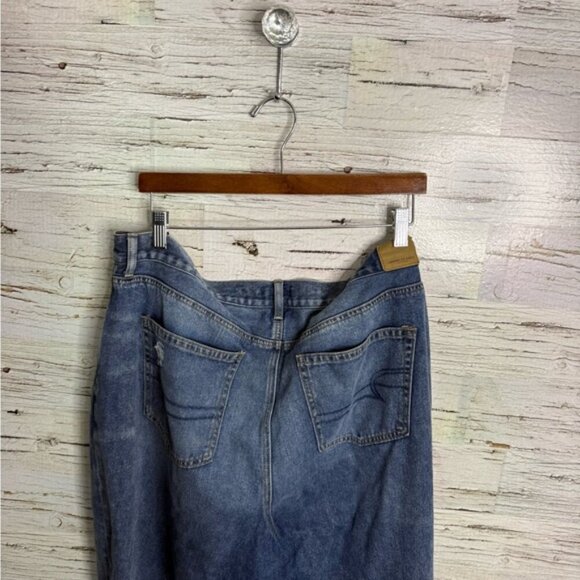 AMERICAN EAGLE Mom Jeans 18 Long blue - Picture 8 of 8